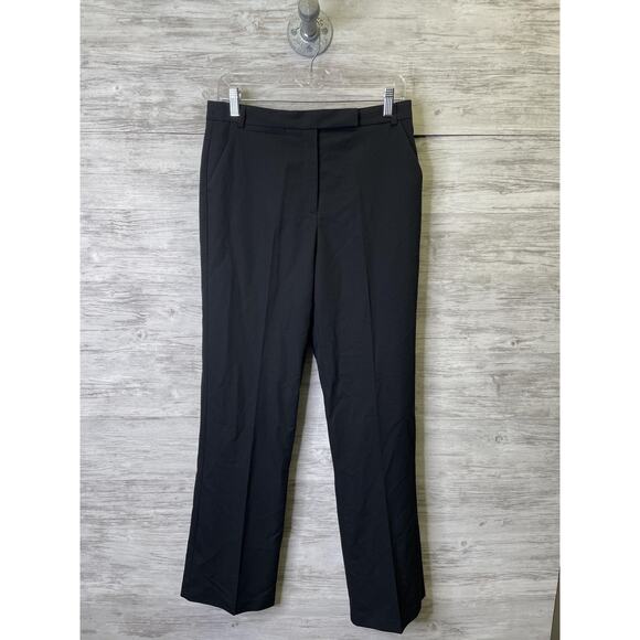 ASOS Design Pants Womens 6 Black Straight Leg Stretch Office Work Dress EU 38 - Picture 1 of 10